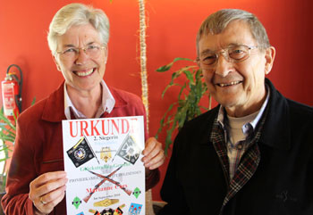 Marianne Cors mit dem 2. Platz beim Glückstreffer!